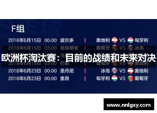 欧洲杯淘汰赛：目前的战绩和未来对决